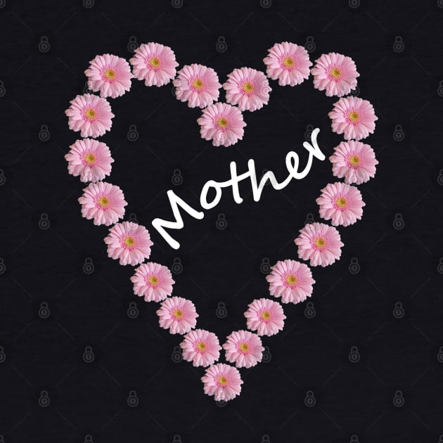 Mother Floral Heart for Mothers Day by ellenhenryart